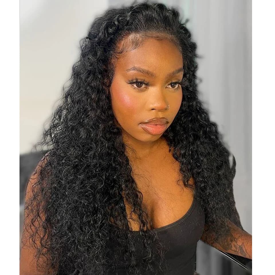 300 density Kinky Half Wig Human Hair Press Clip in Kinky Curly Half Wig Glueless Seamless Beginner Friendly 3 In 1 Half Wig