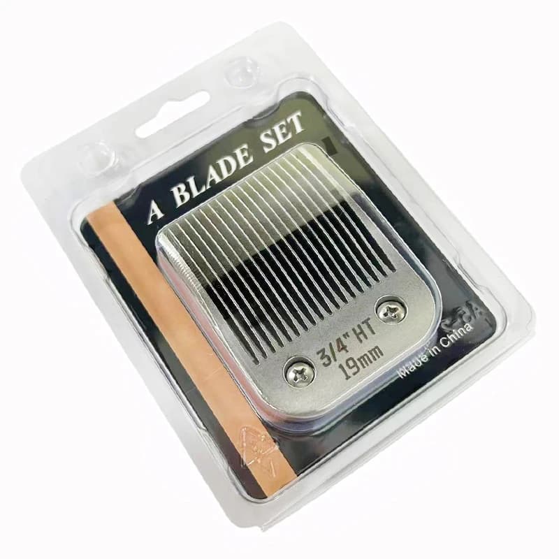 Lama in ceramica staccabile per toelettatura professionale per cani da compagnia da 3/4" HT compatibile con tosatrici per animali della serie Andis/Oster A5/Wahl KM