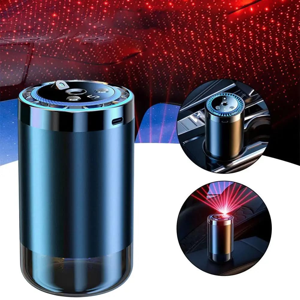 Diffusore di aromaterapia per auto elettrico intelligente Deodorante per auto ricaricabile Rimozione degli odori con luci colorate a LED Regalo per auto