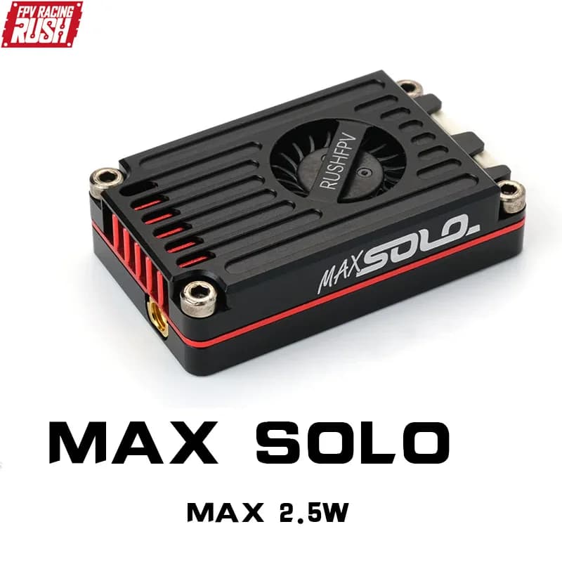 RUSH TANK MAX ONLY VTX 2.5W High Power Video VTX 48CH transmitter with CNC shell for long-range RC FPV fixed-wing drones