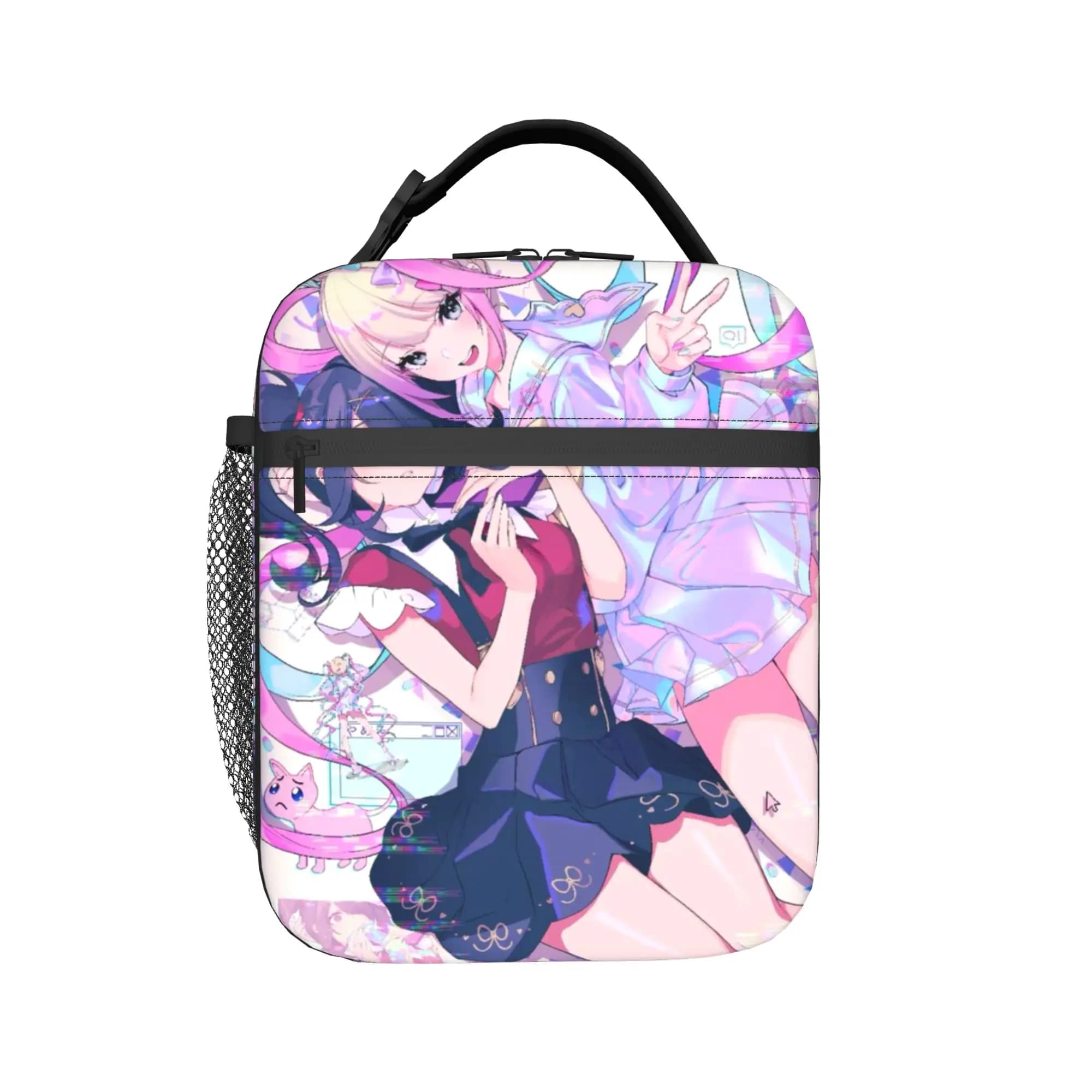Borsa termica per il pranzo Needy Girl Streamer Overload per uomo e donna, borsa termica riutilizzabile per il pranzo, per la scuola e l'ufficio