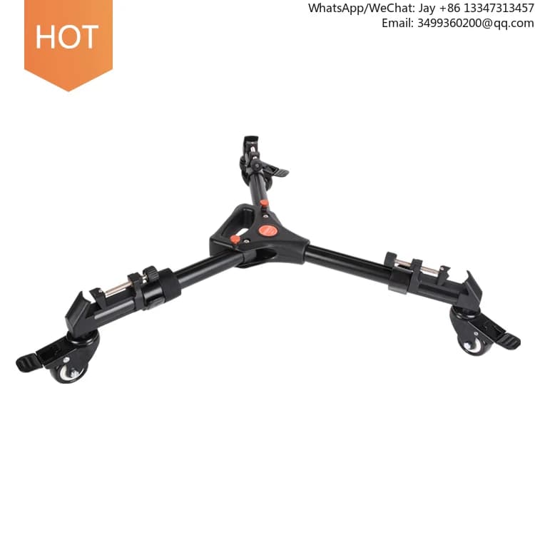 Coman professionale in alluminio Dslr ruota per fotocamera digitale cursore video per auto treppiede Dolly per pellicola per riprese video