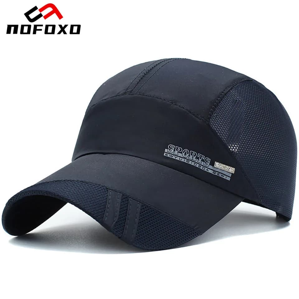 Berretto da baseball unisex per sport all'aria aperta Protezione UV estiva Cappello da tennis braethable ad asciugatura rapida regolabile Cappelli con tesa alla moda