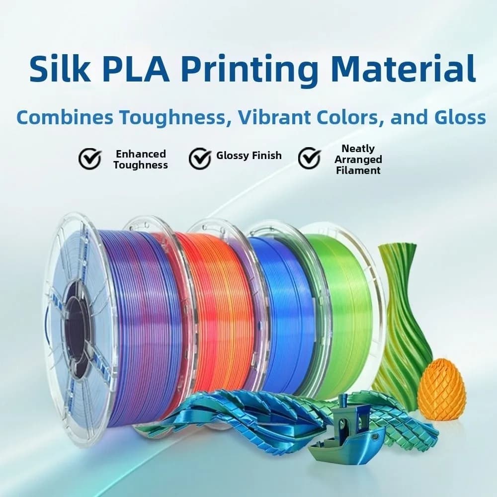 Universal 1.75mm 3D Printer Filament Rainbow Color PLA PLA Filament Strong Toughness Multi-Color PETG Filament Artistic Use