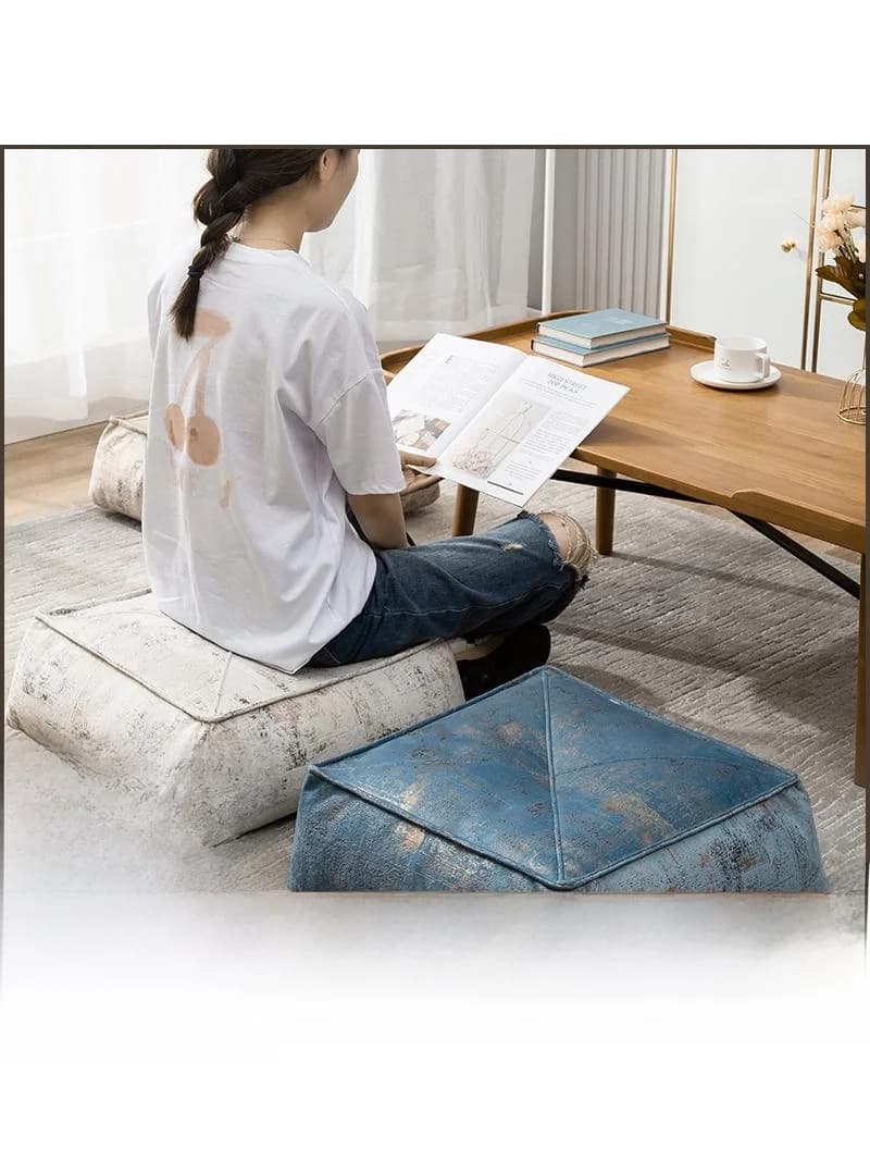 Velvet Zafu Meditation Cushion Home Use Floor Sitting Pad Floating Window Balcony Lazy Person's Cushion Bedroom Sofa Tatami