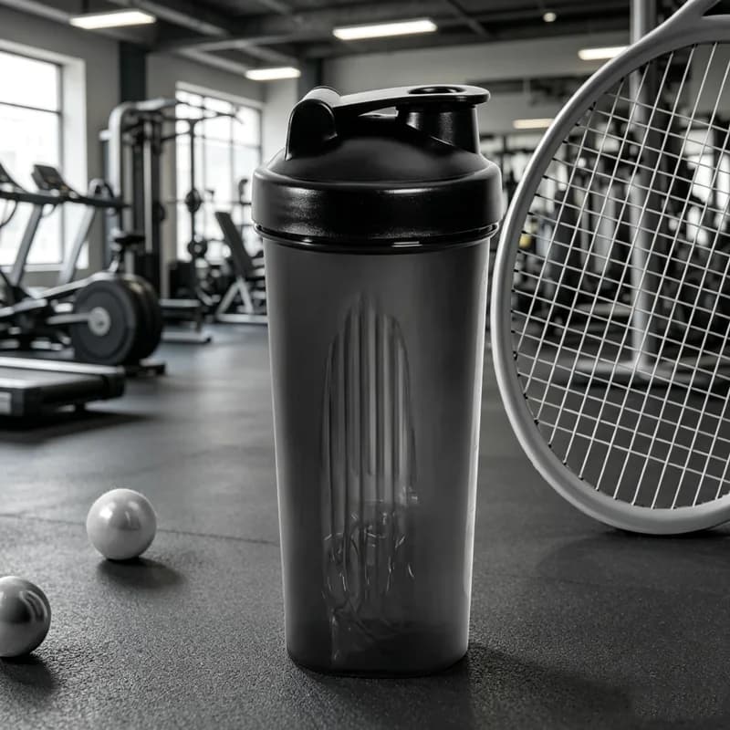 600ml Shaker Bottle 20 Oz Protein Shaker Bottle Portable Fitness Bottle for Outdoor Travel Fitness Enthusiast Athletes