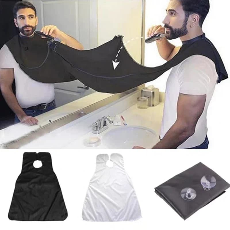Men's Shaving Apron Beard Collector Easy Clean Hair Catcher Bibs Shaver Holder Organizer Bathroom Care Tool Gift