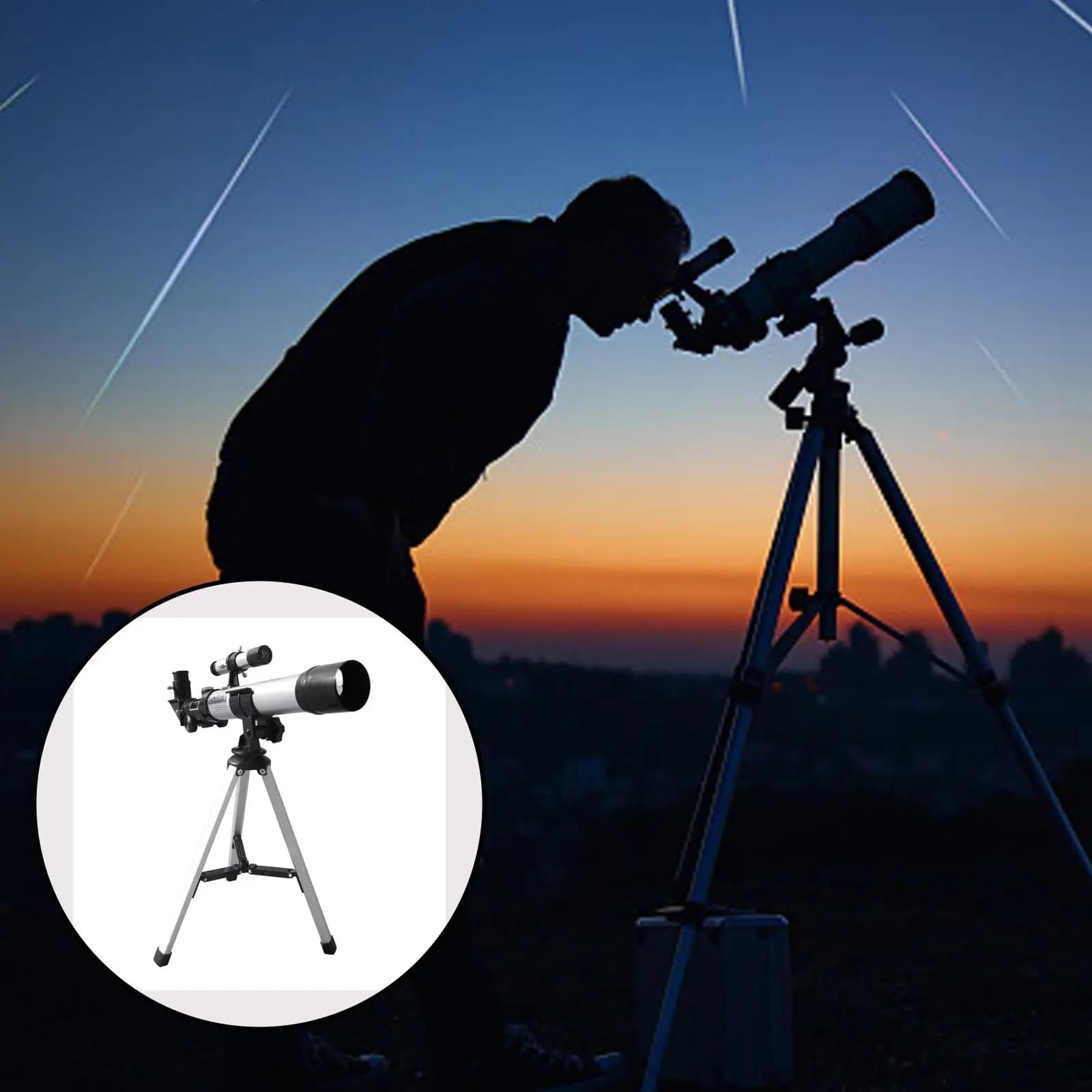 Professional Astronomical with Tripod 5x18 600mm Student Gift for Educational Toys for Beginners