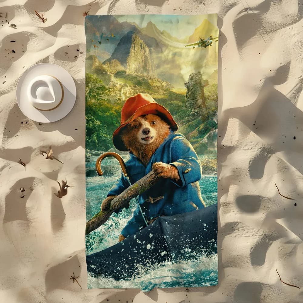 Asciugamano Palestra Doccia Campeggio P-Paddingtons-S Sport ad asciugatura rapida Asciugamani da spiaggia grandi Pellicola morbida Classico regalo carino per la piscina per i viaggi