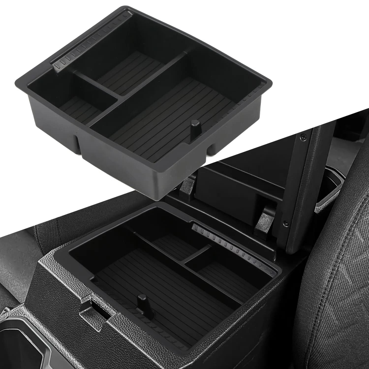 Vassoio organizer per console centrale auto adatto per Toyota Tacoma 2024 2025 inserto bracciolo scatola portaoggetti accessori interni
