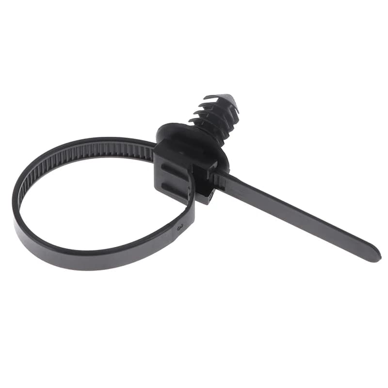 M6 M8 M10 Threaded Nylon Cable Tie Clips Removable Push Mount Fasteners for Car Motorcycle