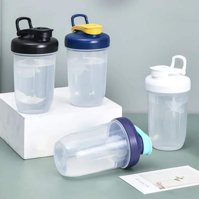 Shaking Cup 400 ml Protein Dust Shaker Loss Water Bottle For Gym Fitness Training Outdoor Fitness Mug Cup