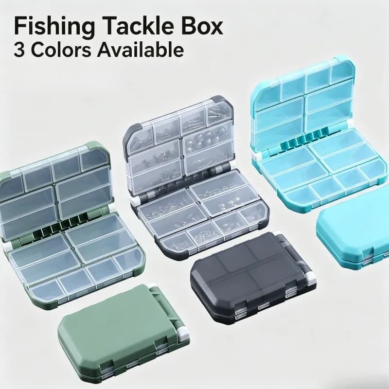 Fishing Lure Accessory Storage Box Removable Divider Tackle Container Double Sided Fishing Hook Organizer
