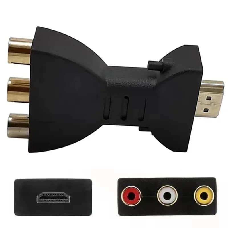 AV adapter from HDMI 1080P compatible with RCA Converter from HDTV to AV RCA Audio cable video converter from HDMI to AV for HD TV BOX DVD