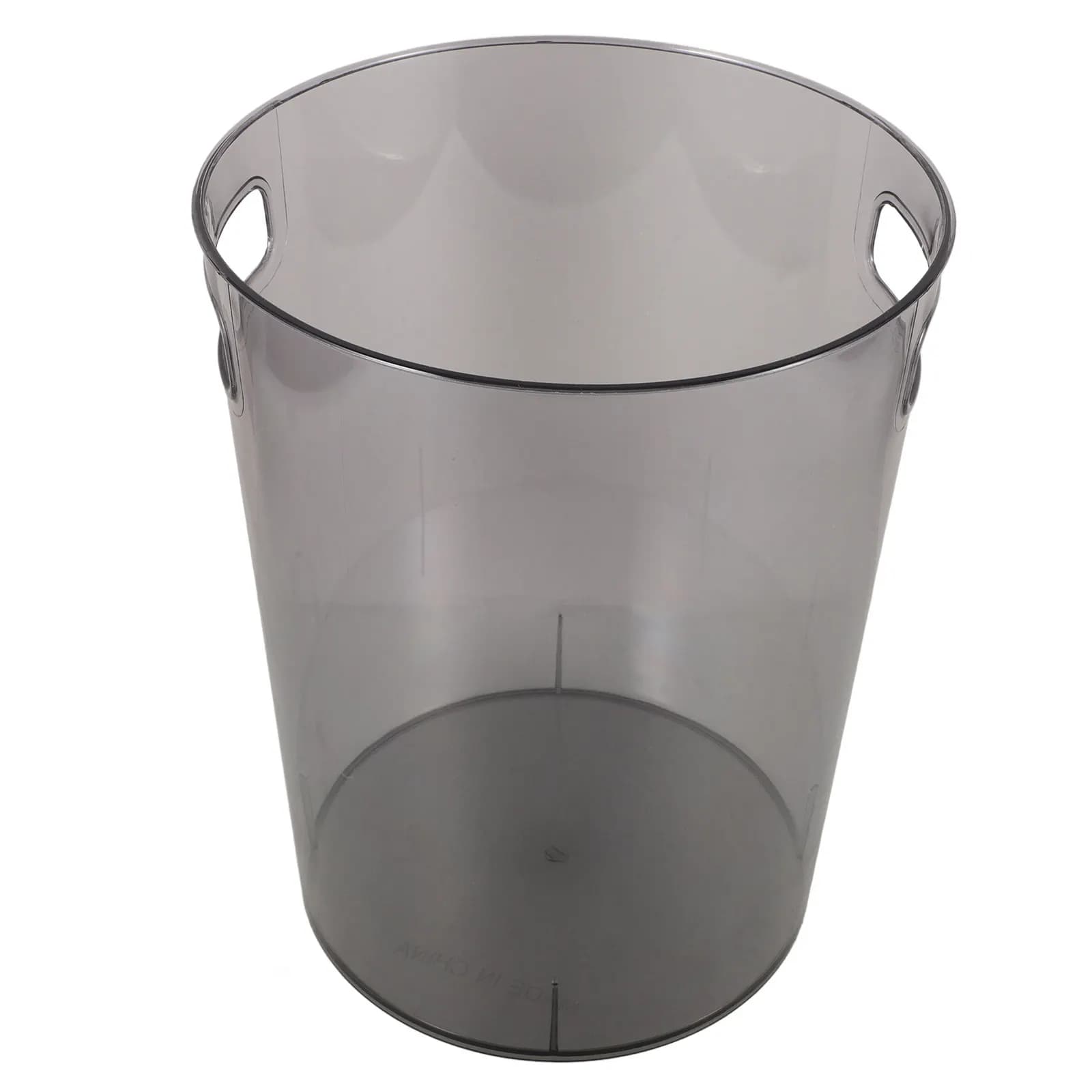 Piccolo cestino per rifiuti in plastica, contenitore rotondo per rifiuti con maniglia, per camera da letto, cucina, ufficio, cestino creativo multifunzione