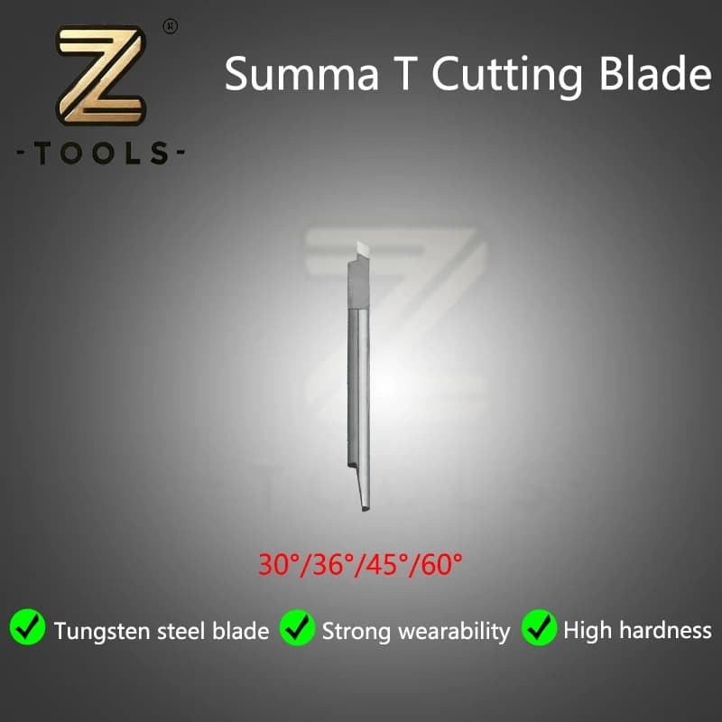 Z-tools Summa T One Face 30/36/45/60 Gradi, Lame in Acciaio a T, Plotter da Taglio a Testa Singola, Coltello per Taglio Vinile