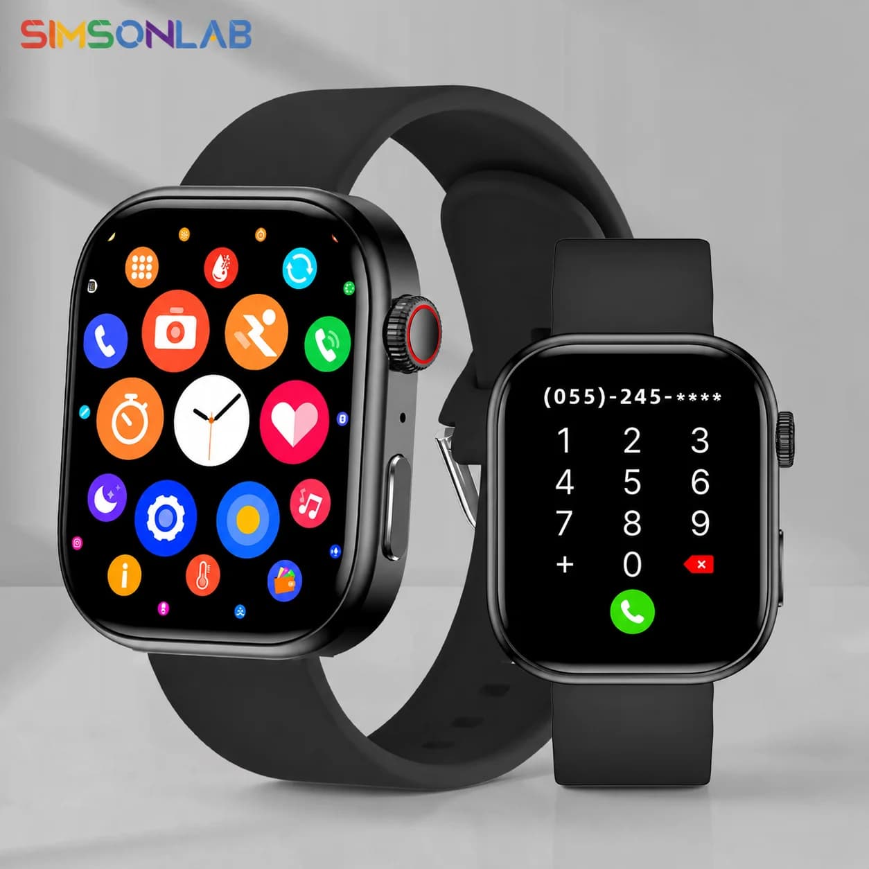 Smart Watch 2026 2.01-inch Touch HD Screen Voice Assistant Multi-Sport Bluetooth Call for Men Women for Android/IOS