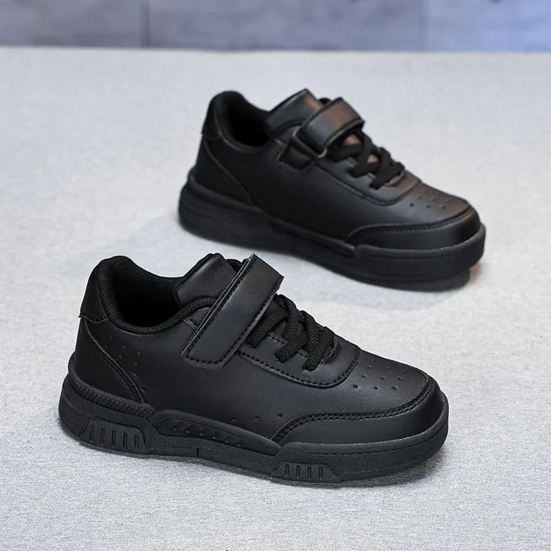 Kids sports shoes in autumn hot selling leather Simple non-slip classic racing shoes lightweight leisure shoes daily outdoor