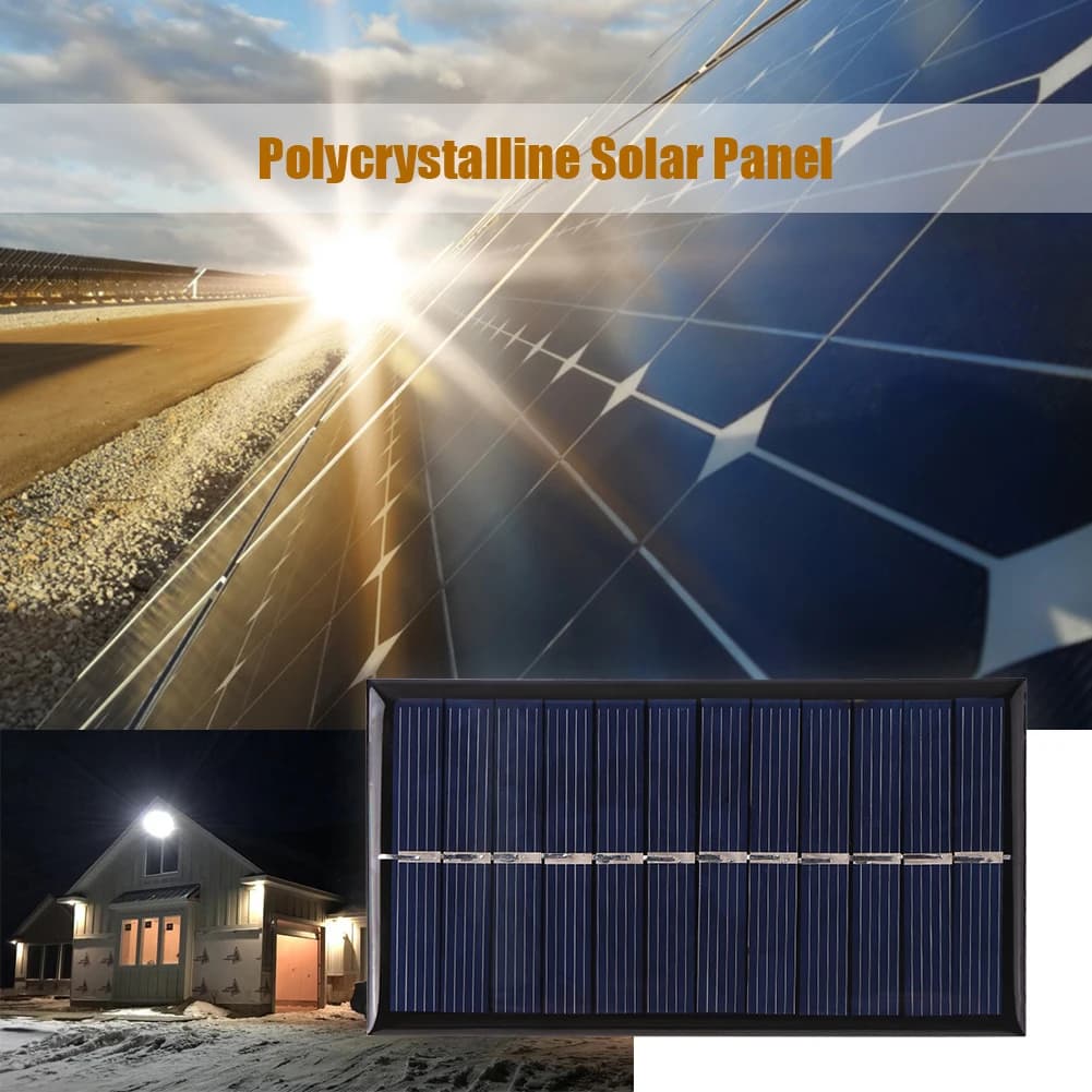 1Pc 6V 1W Cella Solare FAI DA TE per Batteria Pannello Solare 110mmx60mm Pannello In Silicio Policristallino Dispositivo di Ricarica