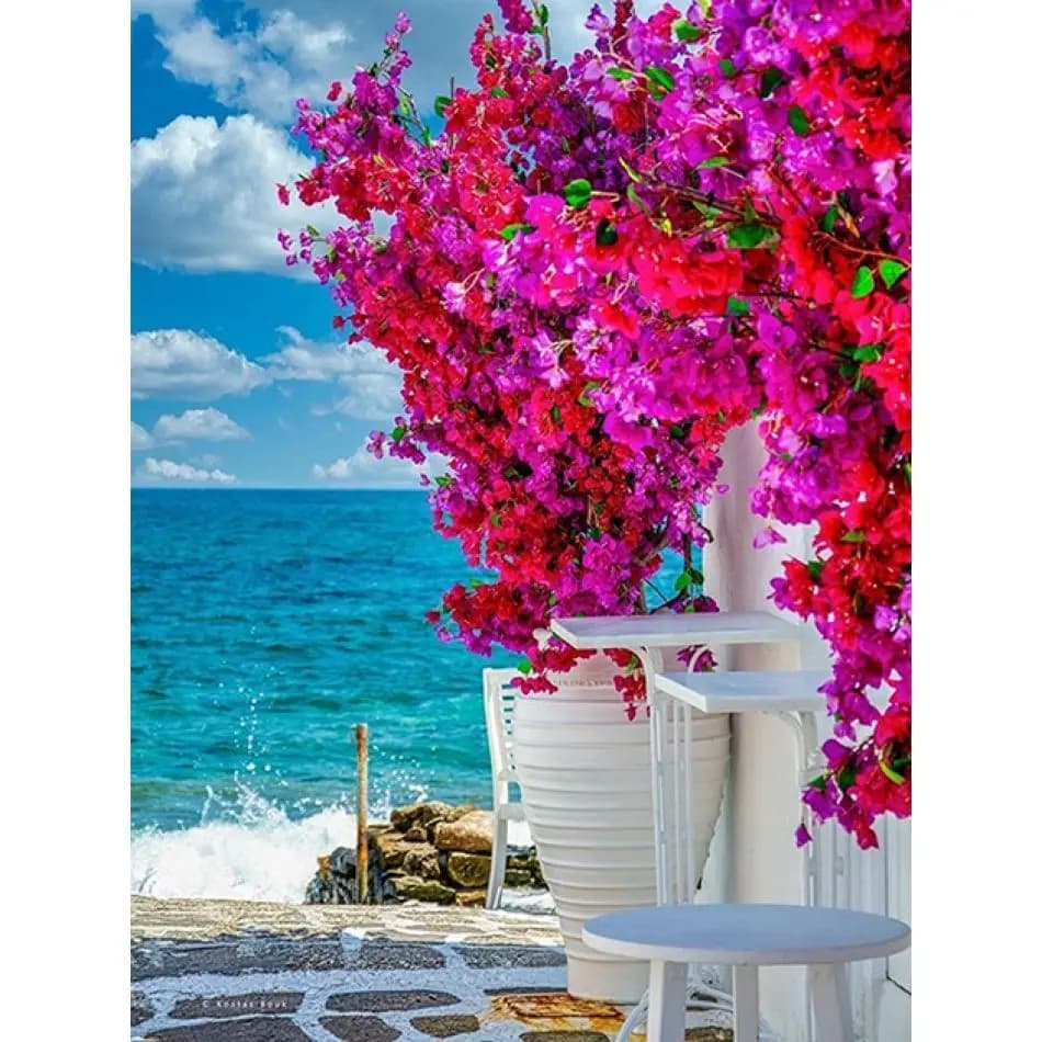 RUOPOTY Bougainvillea Diamond Painting Kit Home Decor Gift Diy Crafts Flower Full Round Paint By Diamonds Home Wall Decor Diy