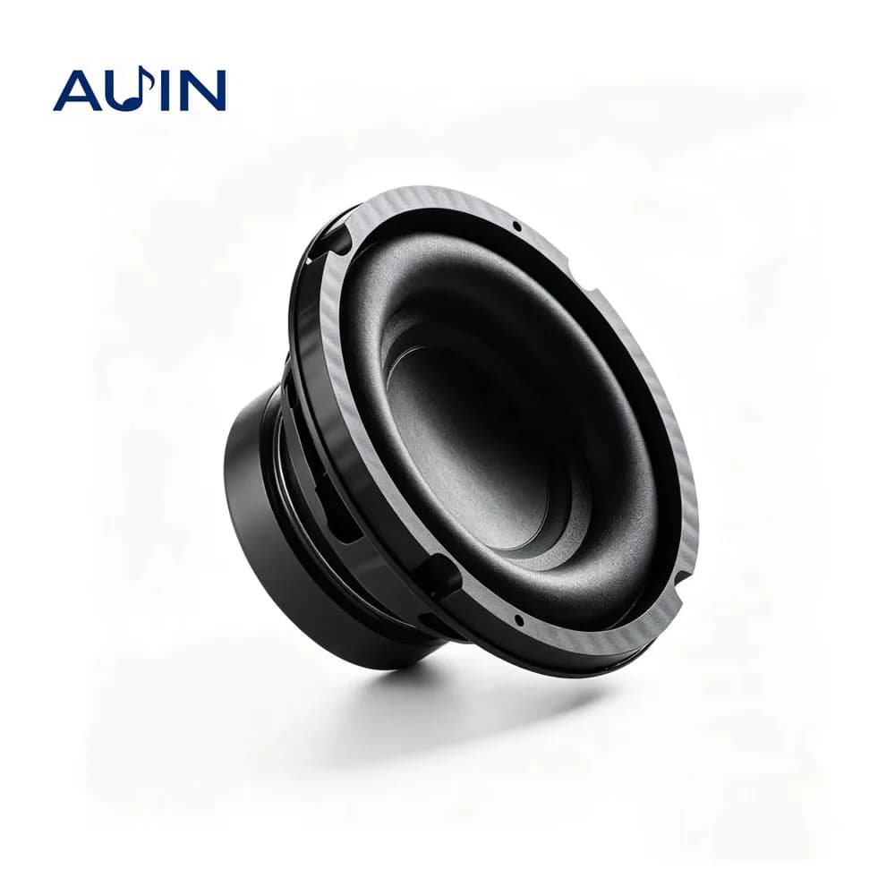 AUIN 1Pcs 165 MM 6.5 Inch Subwoofer 4 Ohm 60W-200W Woofer Speakers DIY Bluetooth Bass Hifi For Car Home Audio