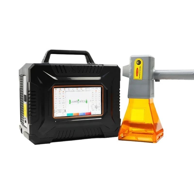 Portable Fiber Optic Metal Engraving and Coding Plastic Stainless Steel Laser Engraving Machine