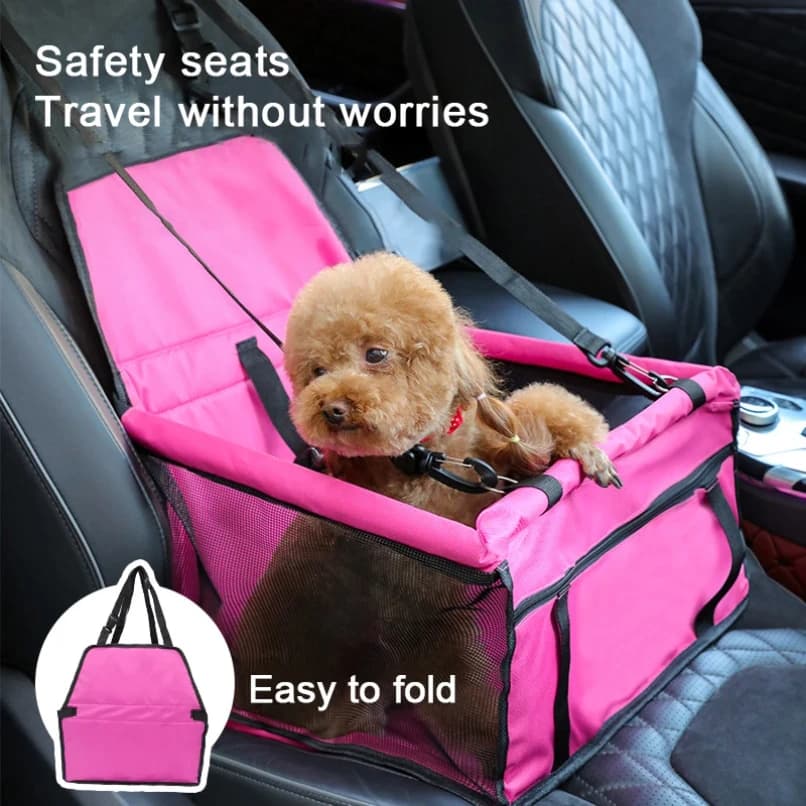 Coprisedile per auto per cani Amaca pieghevole Borsa per trasportini per animali domestici Cestino per gatti Sedile per auto per cani da viaggio pieghevole stabile