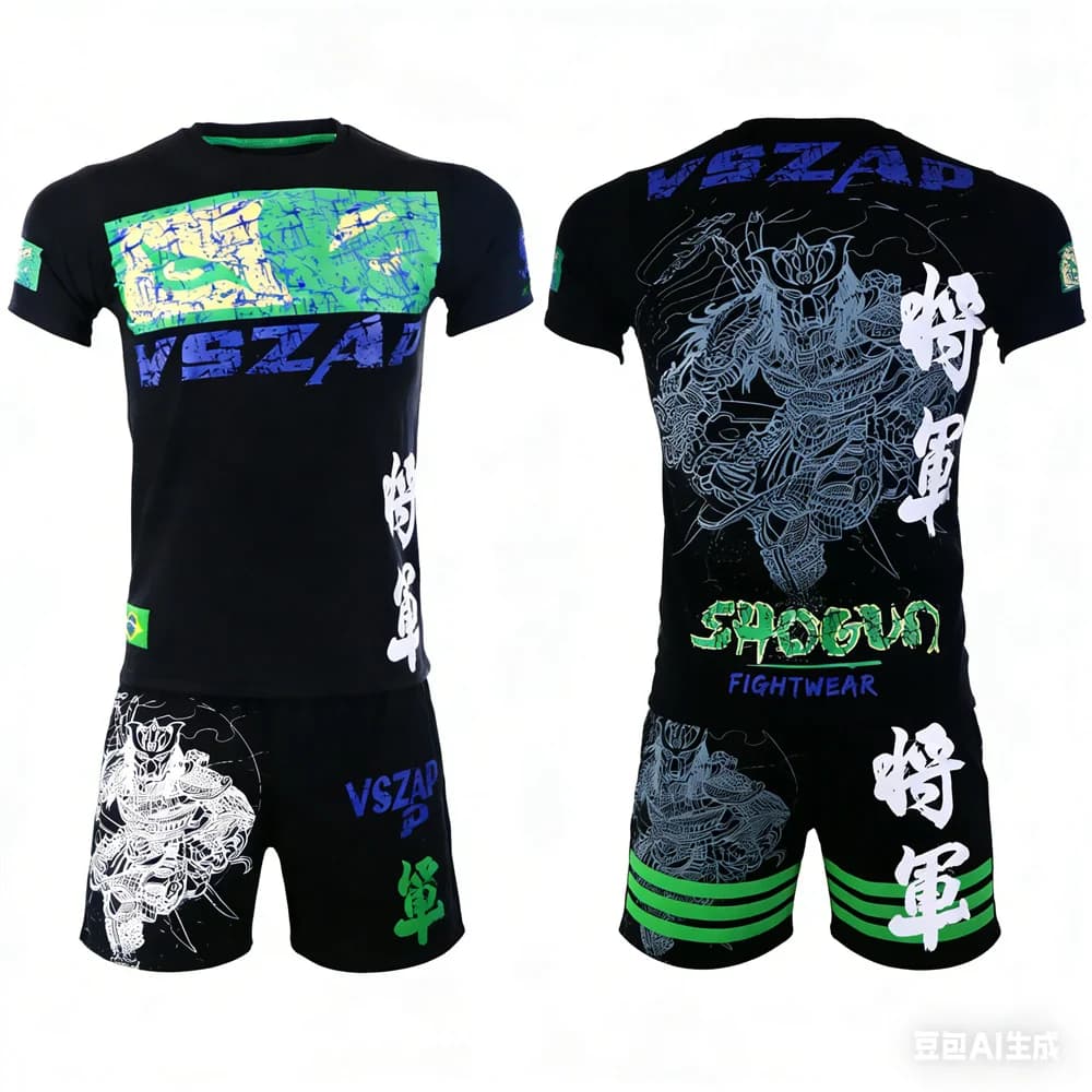 Summer Boxing T-shirt And Pants two-piece Set Muay Thai T-shirt Set Training Muay Thai T-shirt Y2k Sport Suit New Muay Thai Set