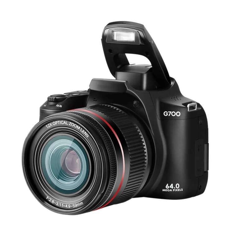 Videocamera Digitale G700 4K / 64MP WiFi con Schermo IPS da 3.0 Pollici, Zoom Ottico 12X, Videocamera per Vlog