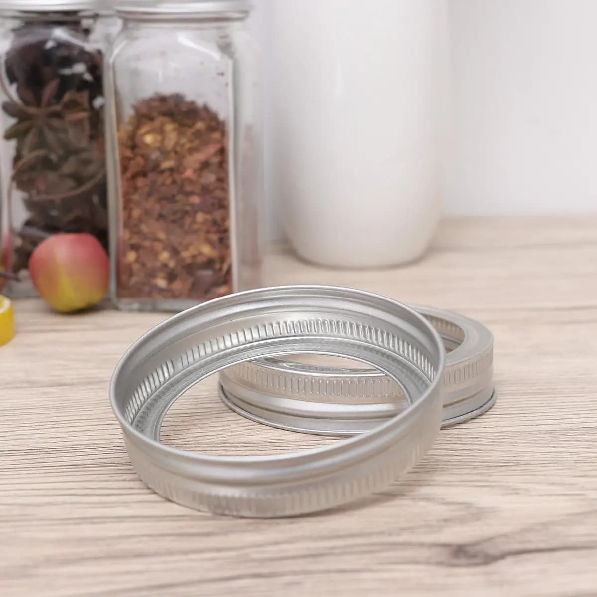 10 Pieces 70 mm Anti-rust Iron Rings for Glass Jars, for Storage, Germination and Fermentation