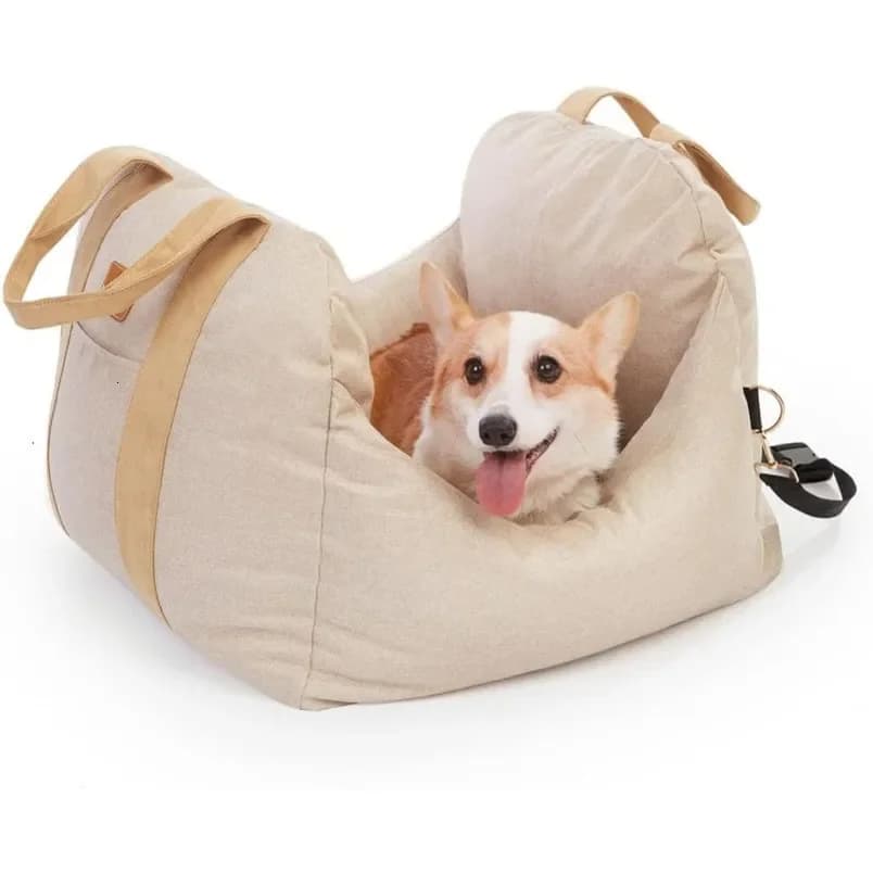 PET AWESOME Sedile rialzato per cuccioli per auto per cani, letto da viaggio per animali domestici di piccola e media taglia