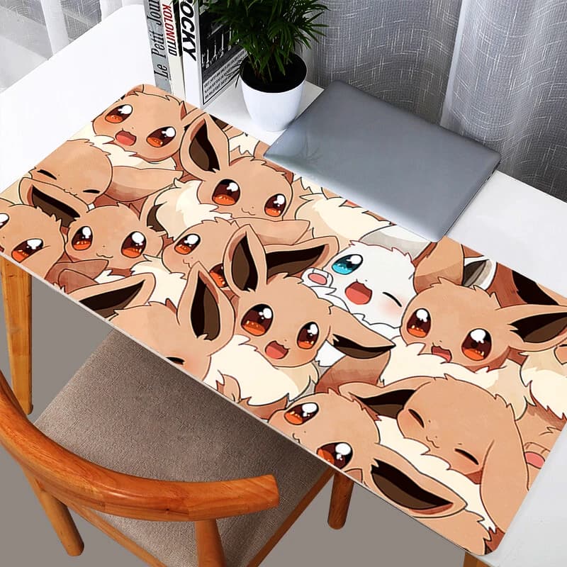 Tappetino per Mouse da Gaming Anime Pokemon Pikachu, Resistente, XXL, per Tastiera e Scrivania del Computer