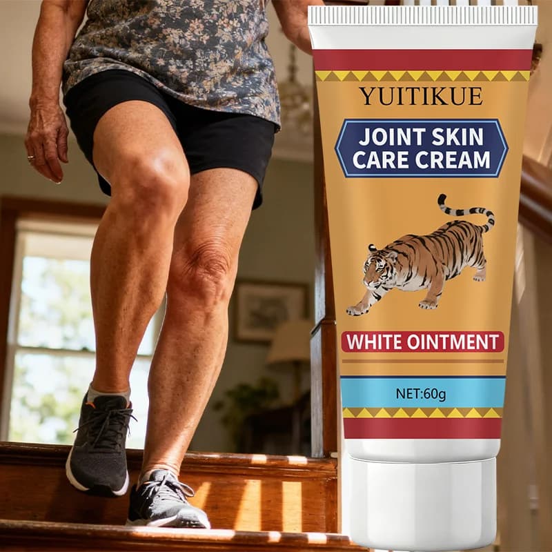 Skin and joint care cream, containing hyaluronic acid, collagen and Siberian daisy extract, deep and non-fat hydration