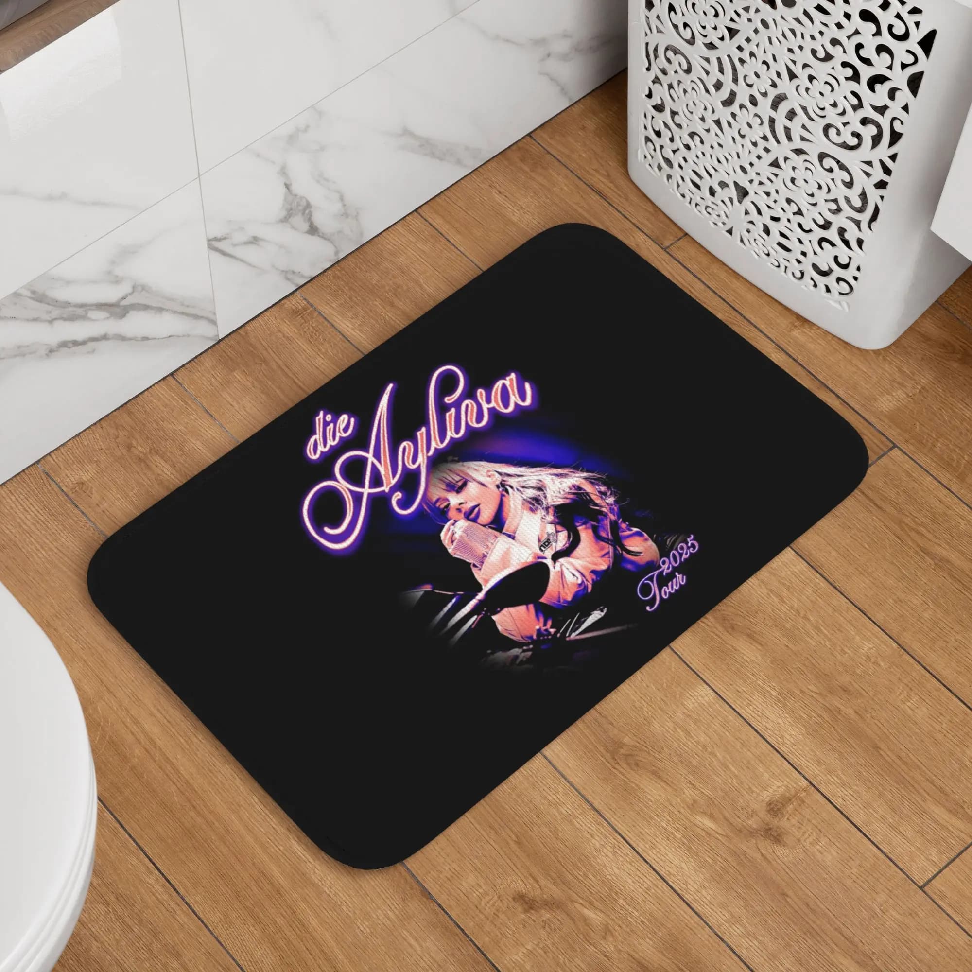 Tappetino personalizzato Aylivas, cantante e musicista tedesco, tappetino antiscivolo per bagno, cucina, WC, 40*60 cm