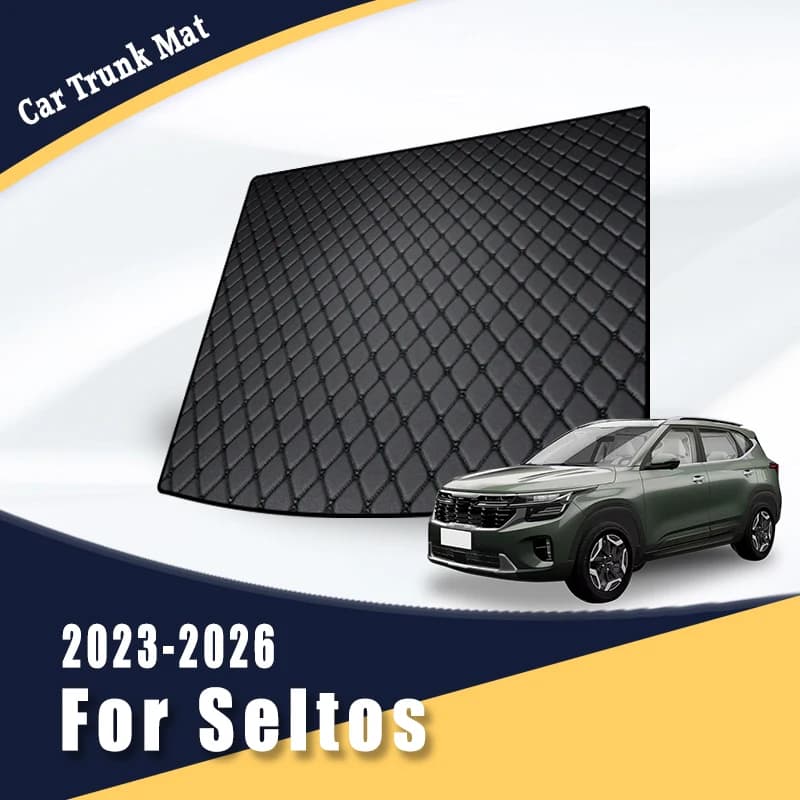 Car mats for Kia Seltos 2023 2024 2025 2026 Car accessories Waterproof rear back side caps Car protectors