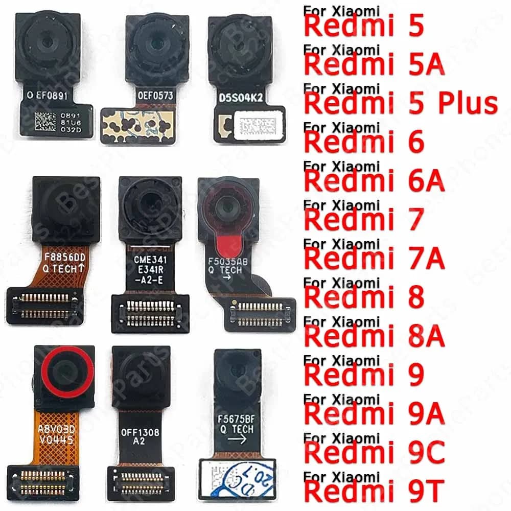 Fotocamera frontale per Xiaomi Redmi 8 8A 9 9A 9C 9T 5 Plus 5A 6 6A 7 7A Modulo fotocamera frontale per selfie Flex Small View