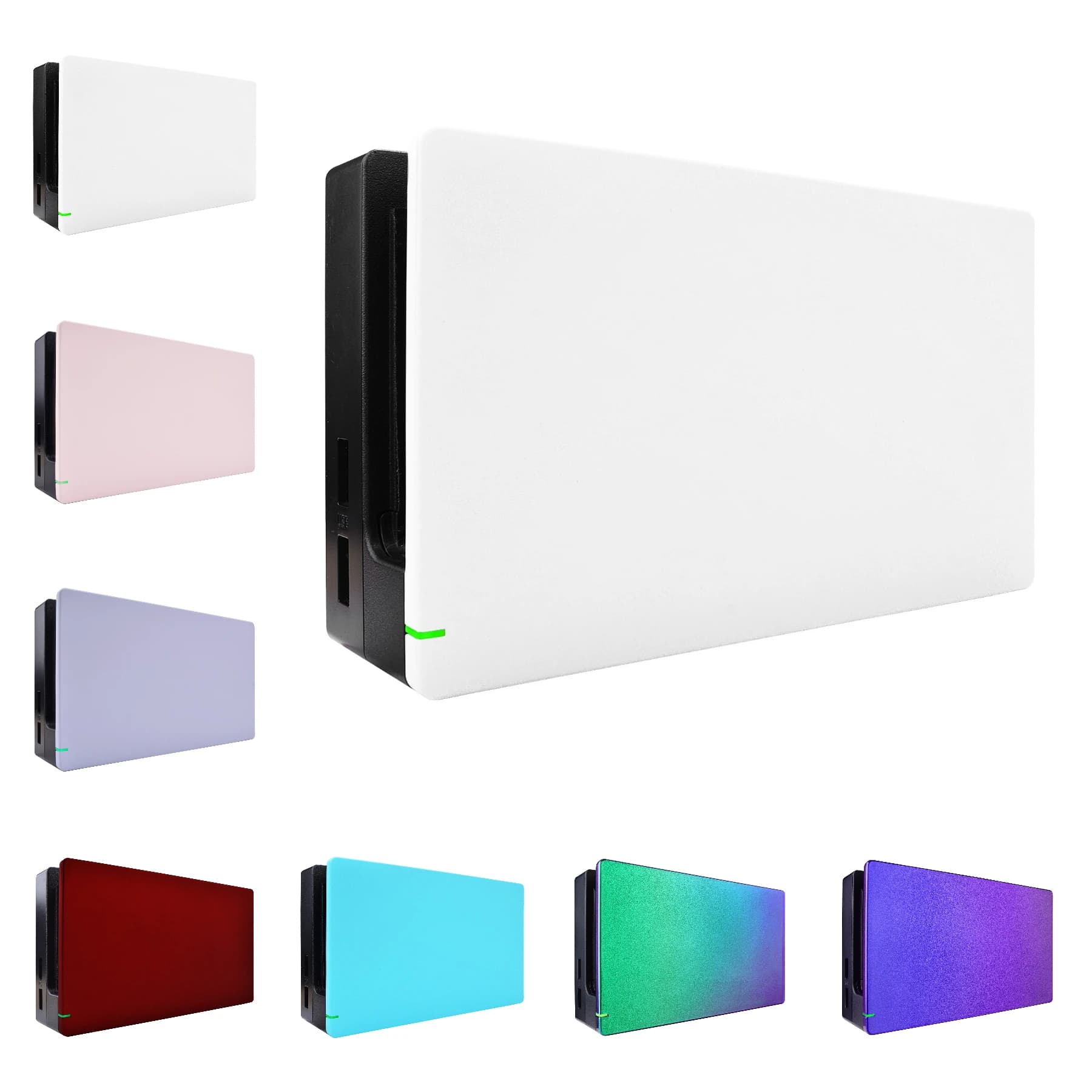 eXtremeRate Attenzione Piastra frontale personalizzata, Guscio alloggiamento di ricambio fai-da-te per Nintendo Switch Dock