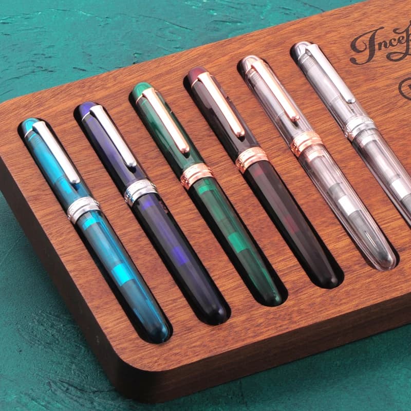 Natami Fountain Pen Fine Nib Gold Trim Smooth Writing Refillable Ink Converter Luxury Gift Office Business