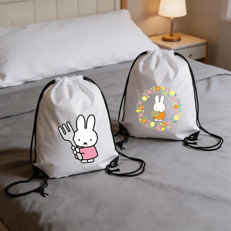 Miffys Drawstring Bag Women Waterproof Gym Sports Bundle Pocket Clothing Storage Pouch Dustproof Households Travel Bundle Pocket