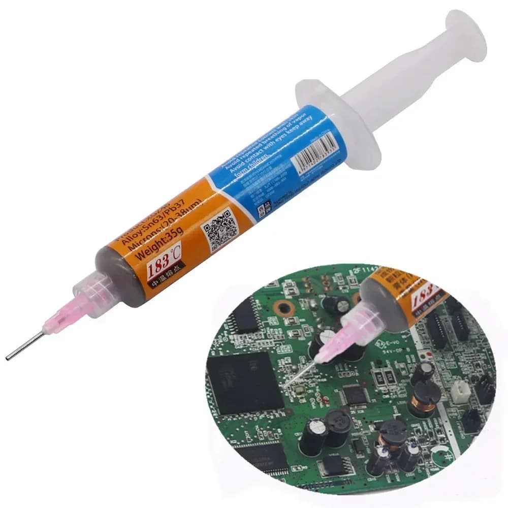 Punto di fusione del flusso della pasta di saldatura meccanica 183c stagno Sn63/pb67 per il circuito del saldatore Smt Smd Bga riparazione flussi di saldatura