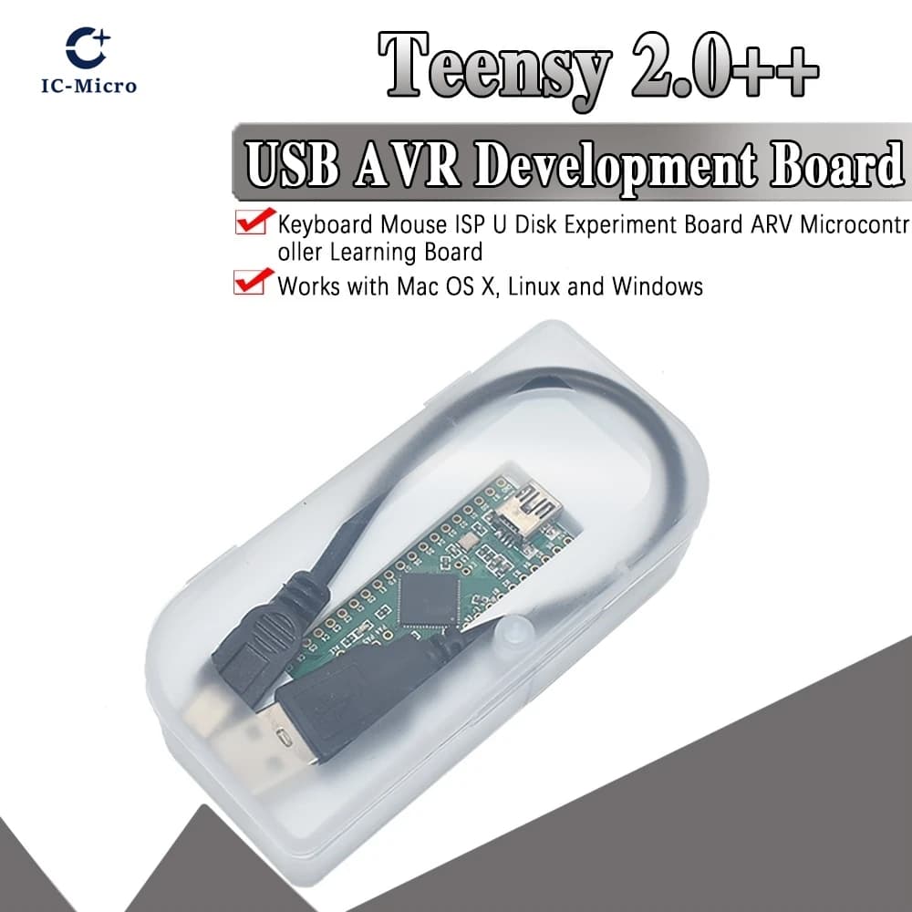 Teensy 2.0++ USB AVR Scheda di sviluppo ISP U Disco Tastiera Mouse Scheda sperimentale AT90USB1286 per Arduino