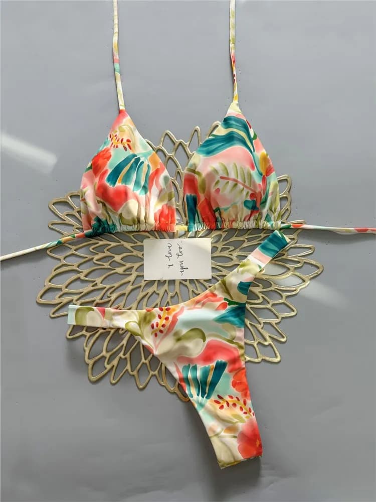 Costume da Bagno Donna Sexy Bikini Nuovo Set Push-Up Brasiliano Due Pezzi 2026