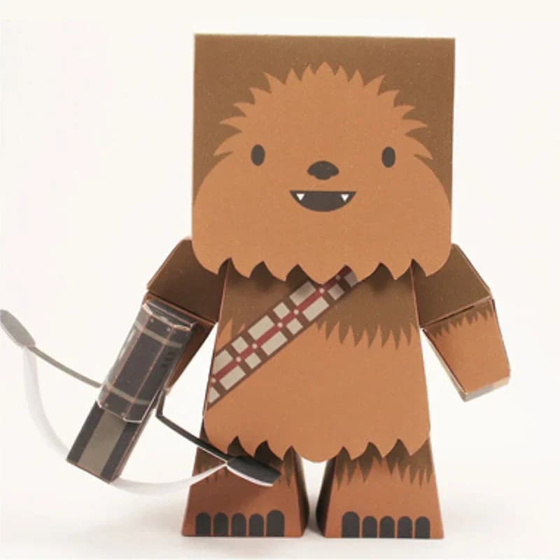 LOYAL WOOKIE Paper Model Mini 3D Cube Figure Papercraft DIY Kids Adult Origami Art Handmade Craft Toys FC-006