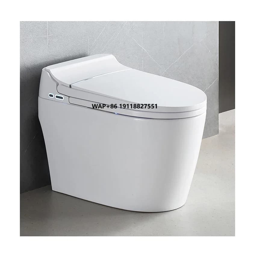 Smart Toilet Ceramic Monobloc with WaterMark Floor Shoe, Toilet Automatic for Bathroom