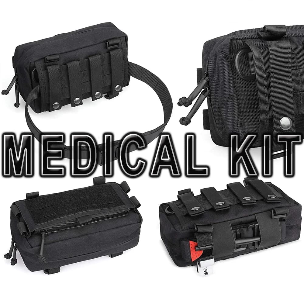 Kit di pronto soccorso medico tattico Airsoft EDC Borsa per attrezzi Sport all'aria aperta Marsupio per CS Caccia Tiro Campeggio