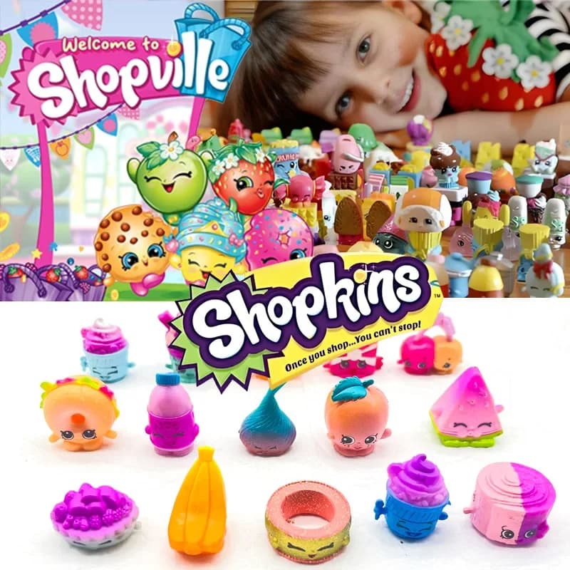 Shopkins Blind Bags Mini Figurine Shopville Fruits Elfs Giocattoli in Miniatura da Collezione Regali per Ragazzi e Ragazze