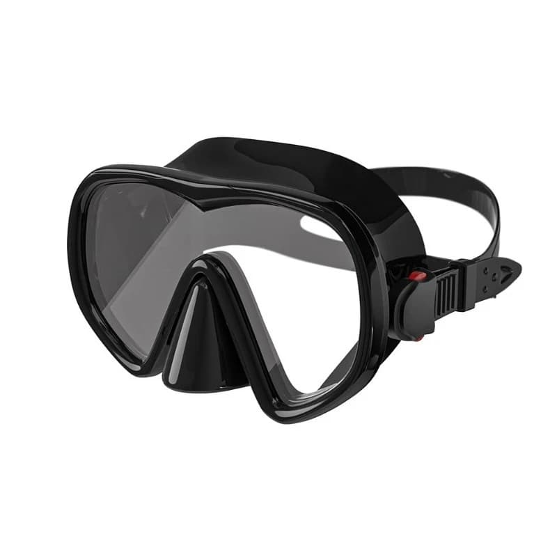 Snorkeling mask, adult silicone diving glasses, tempered glass sub glasses