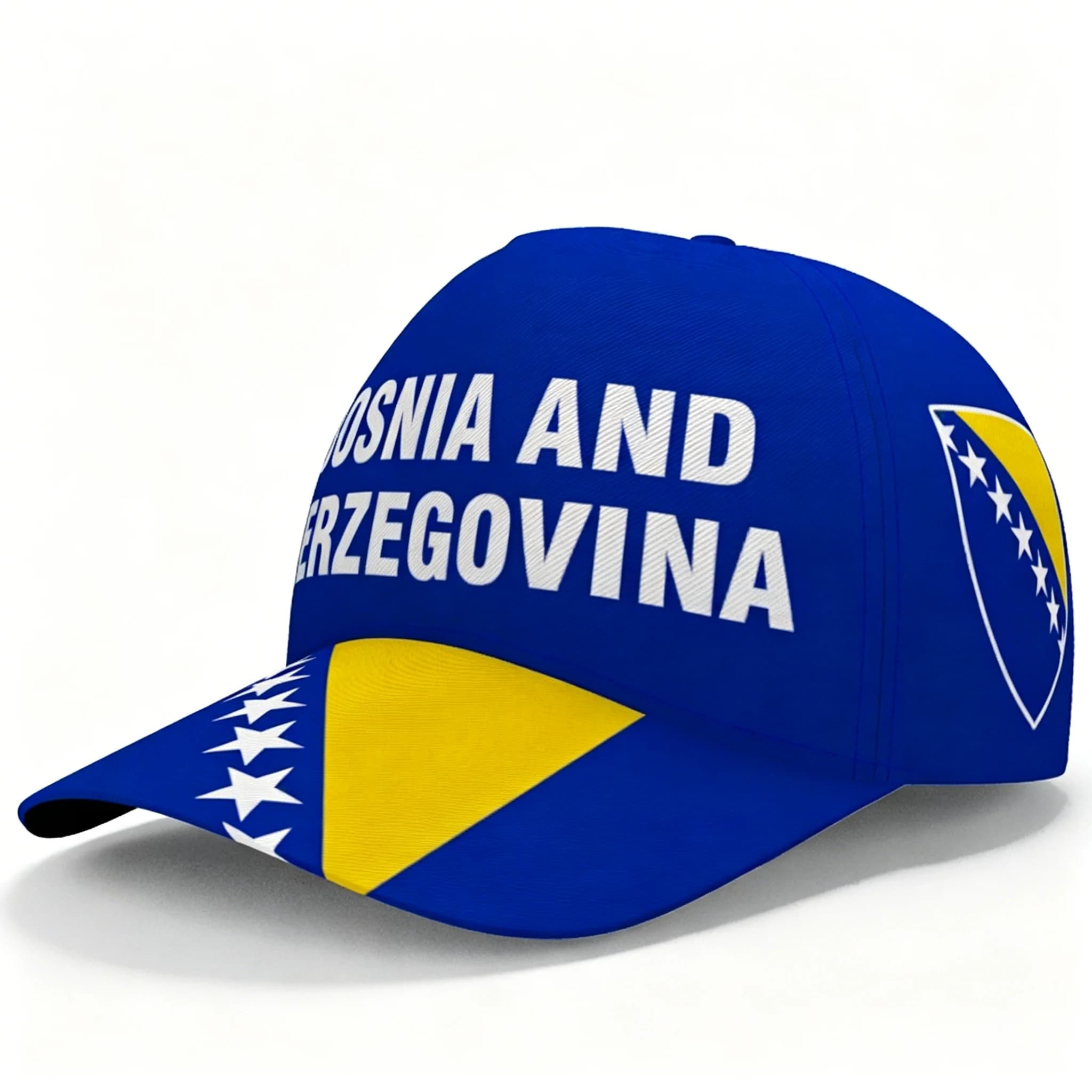 Bosnia and Herzegovina Letter Printed Baseball Hat Snapback Cap Unisex Outdoor Travel Fan Sun Hat Lightweight Daily Cap