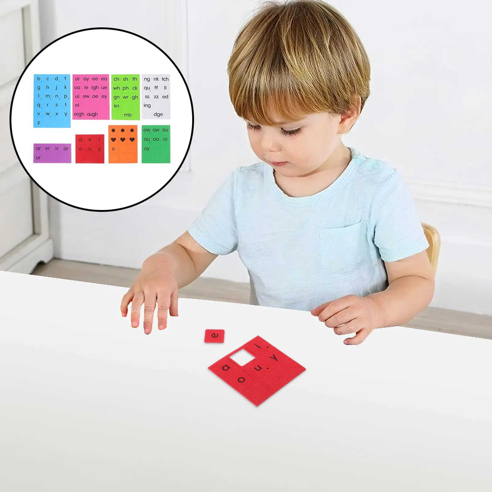 Set di Lettere Magnetiche Montessori in Inglese, Gioco Educativo di Fonetica per Asilo, Homeschooling e Lettura in Classe