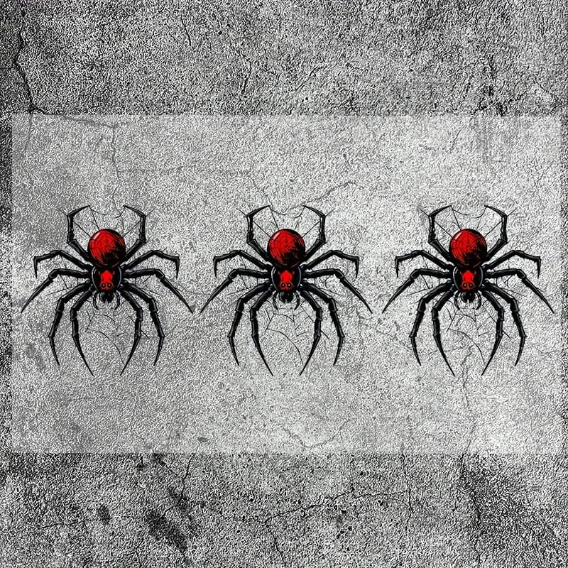 Adesivi per moto Spider - Decalcomanie in vinile impermeabili per pannelli laterali moto, coperture del serbatoio del carburante e parabrezza